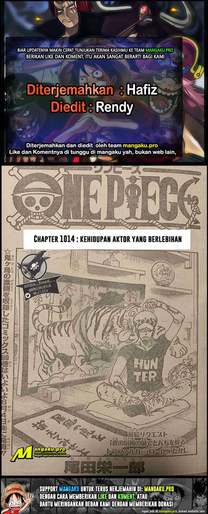 One Piece 1014 / One Piece Chapter 1014 English - Page 18 - The